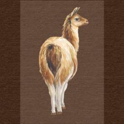 DTF Bügelbild I7 - Tigerlilly EP - Lama ( ca. 6,5 x 13,5cm)